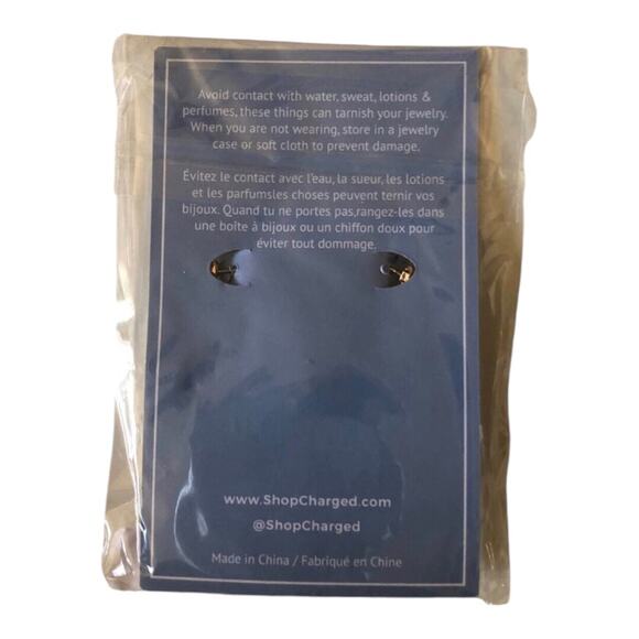 Charged NWT Jewelry Removable Pearl And Stone Huge Earrings Nickel Free - Picture 5 of 8